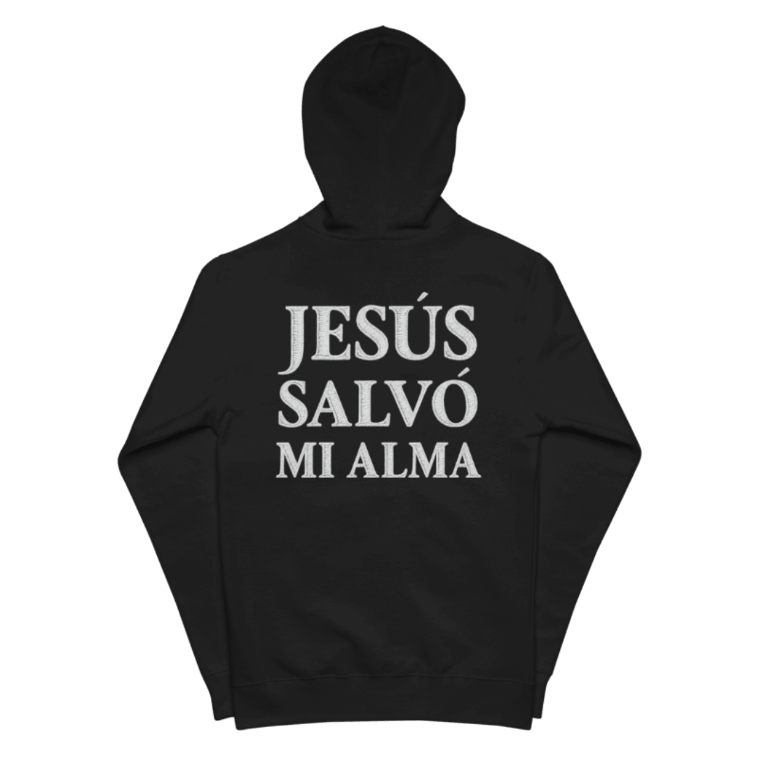 Chaqueta con capucha “Jesús salvó mi alma”